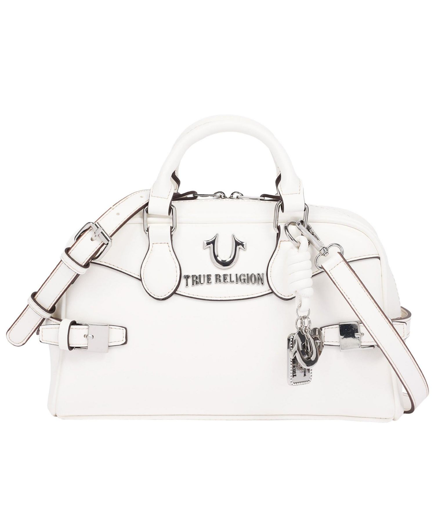 Brooks Smooth PU Belted Satchel - Women s Top Handle Satchel with Detachable Crossbody Strap