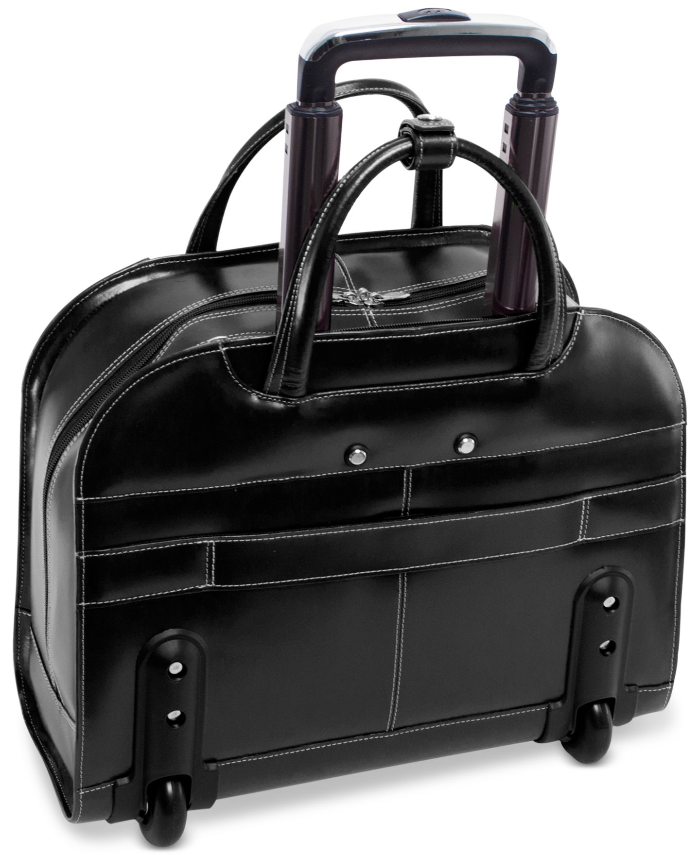 Сумка McKlein Davis Wheeled Briefcase, цвет: Чёрный — фото 3