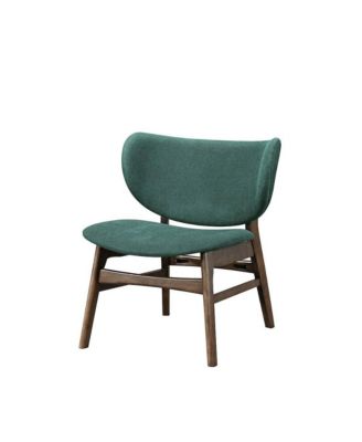Adler Wood and Fabric Lounge Chair