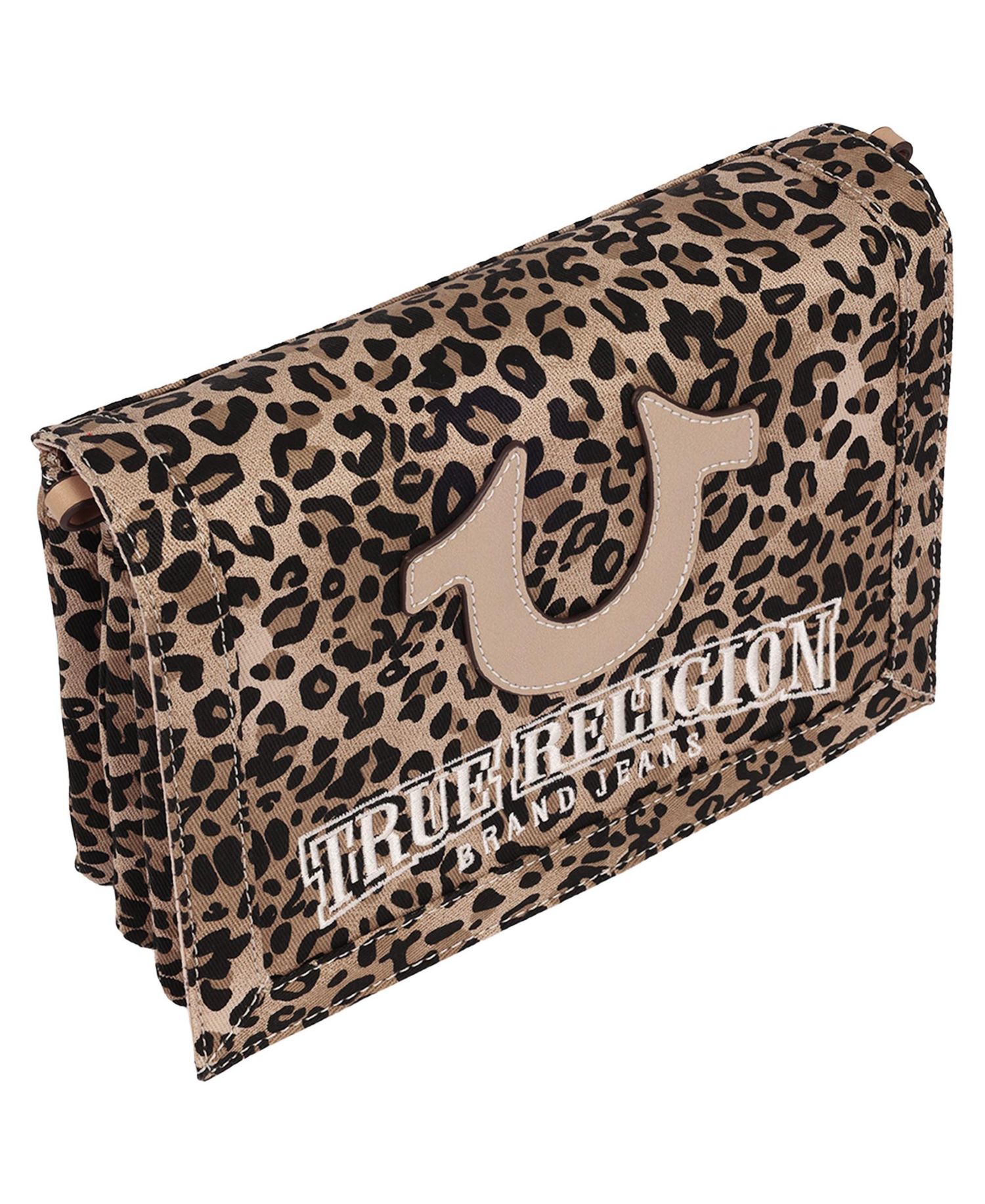 Women's Bling Logo Leopard Messenger Bag