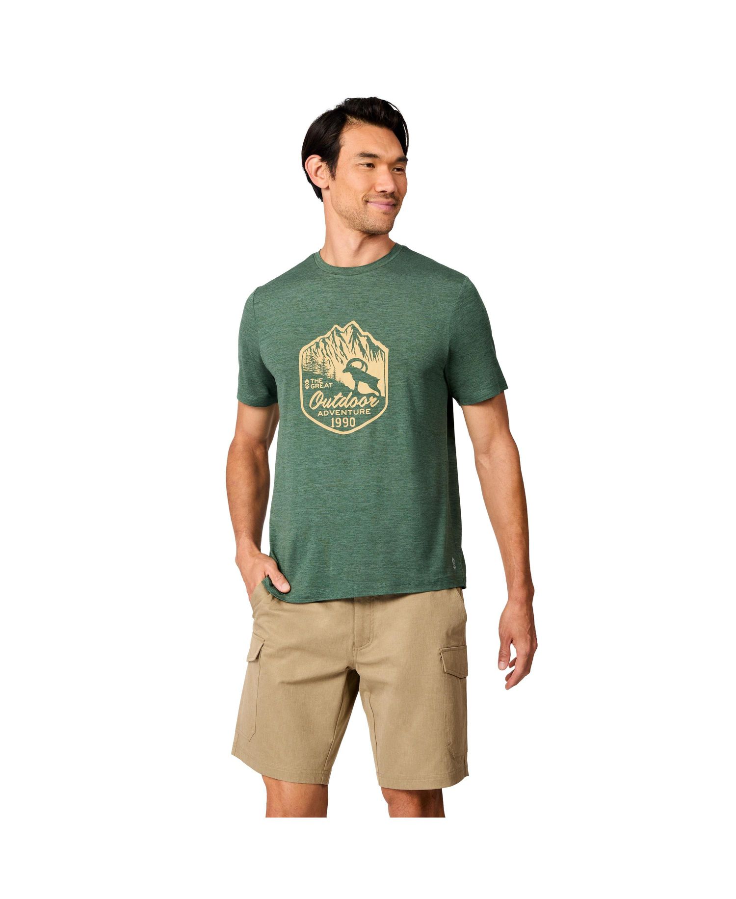 Men's Super Soft Microtech Short Sleeve Graphic Crew Tee