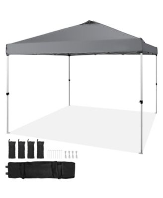 Pop Up Canopy Tent, 10 x 10 feet, Waterproof Instant Gazebo with Roller Bag and 4 Sandbags