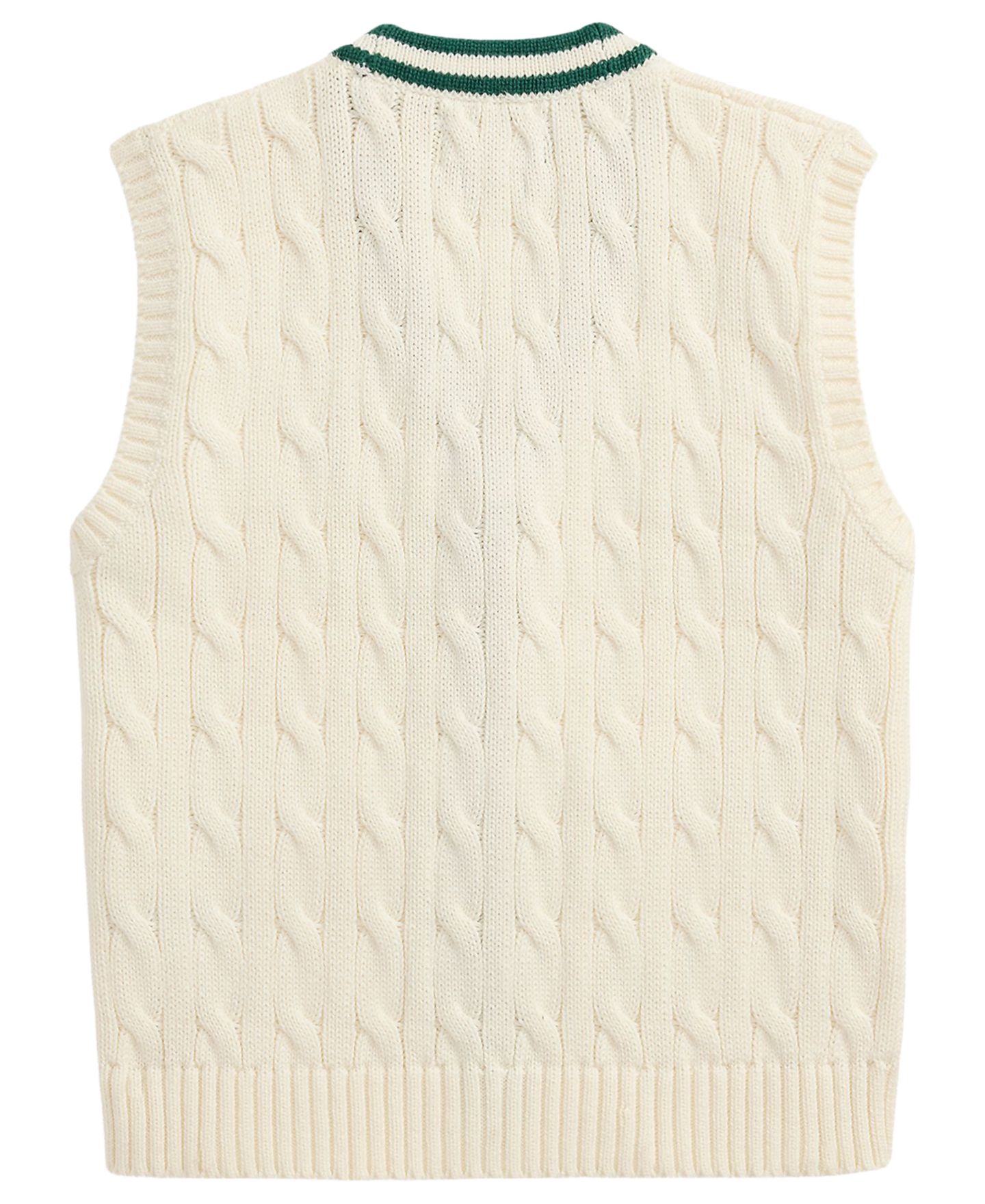 Жилет Polo Ralph Lauren Relaxed Fit Sweater Vest для мальчиков, цвет: Кремовый — фото 2