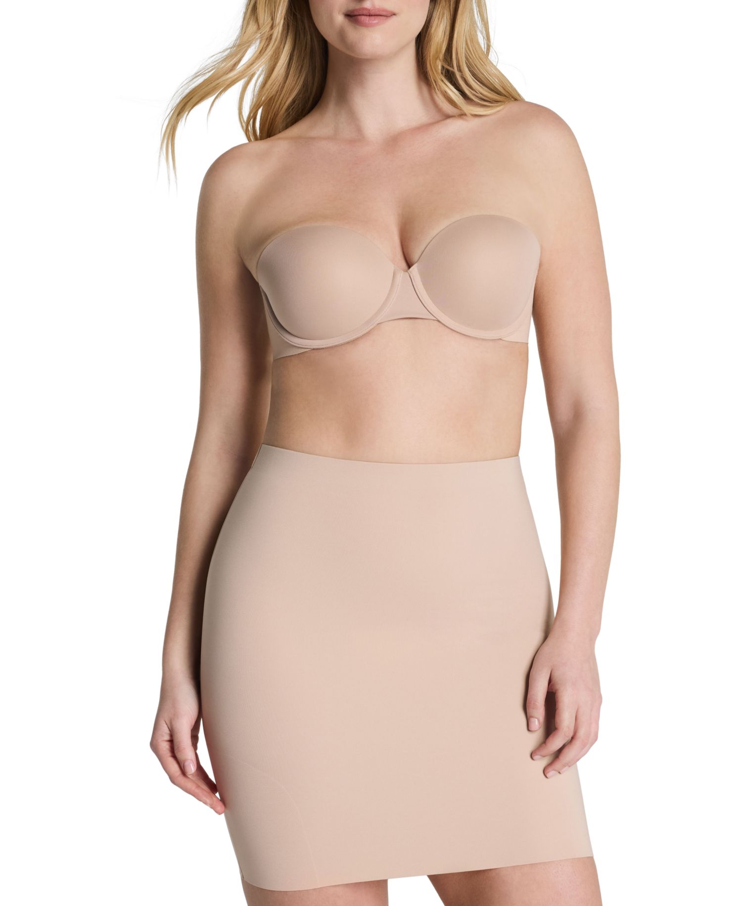 Women's Suit Your Fancy Pull-On Strapless Tummy Control Half Slip