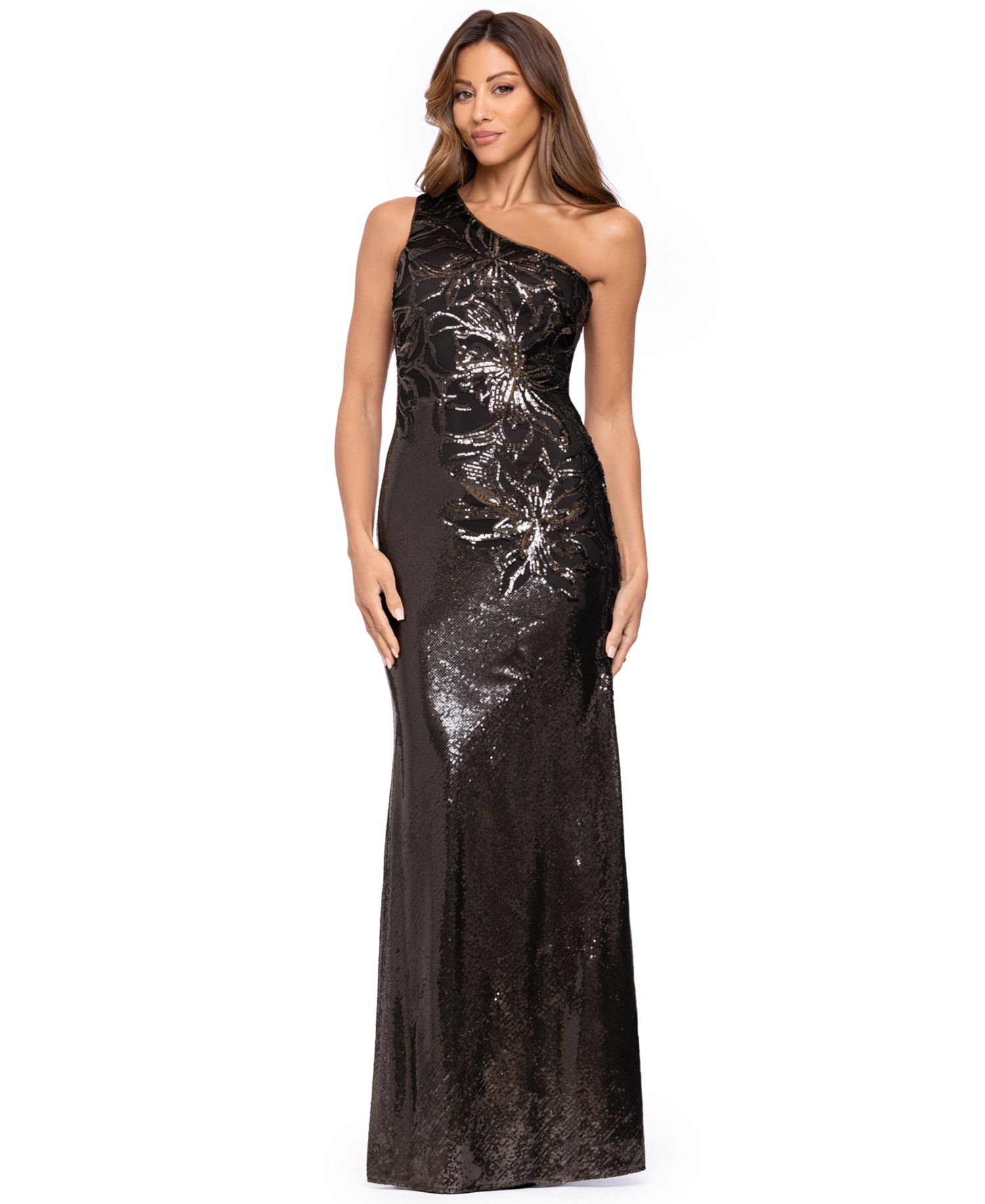 Women's One-Shoulder Sequin Dress