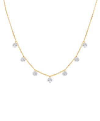 Lab-Grown Diamond Necklace (1-1/2 ct. t.w.) in 14k Yellow Gold