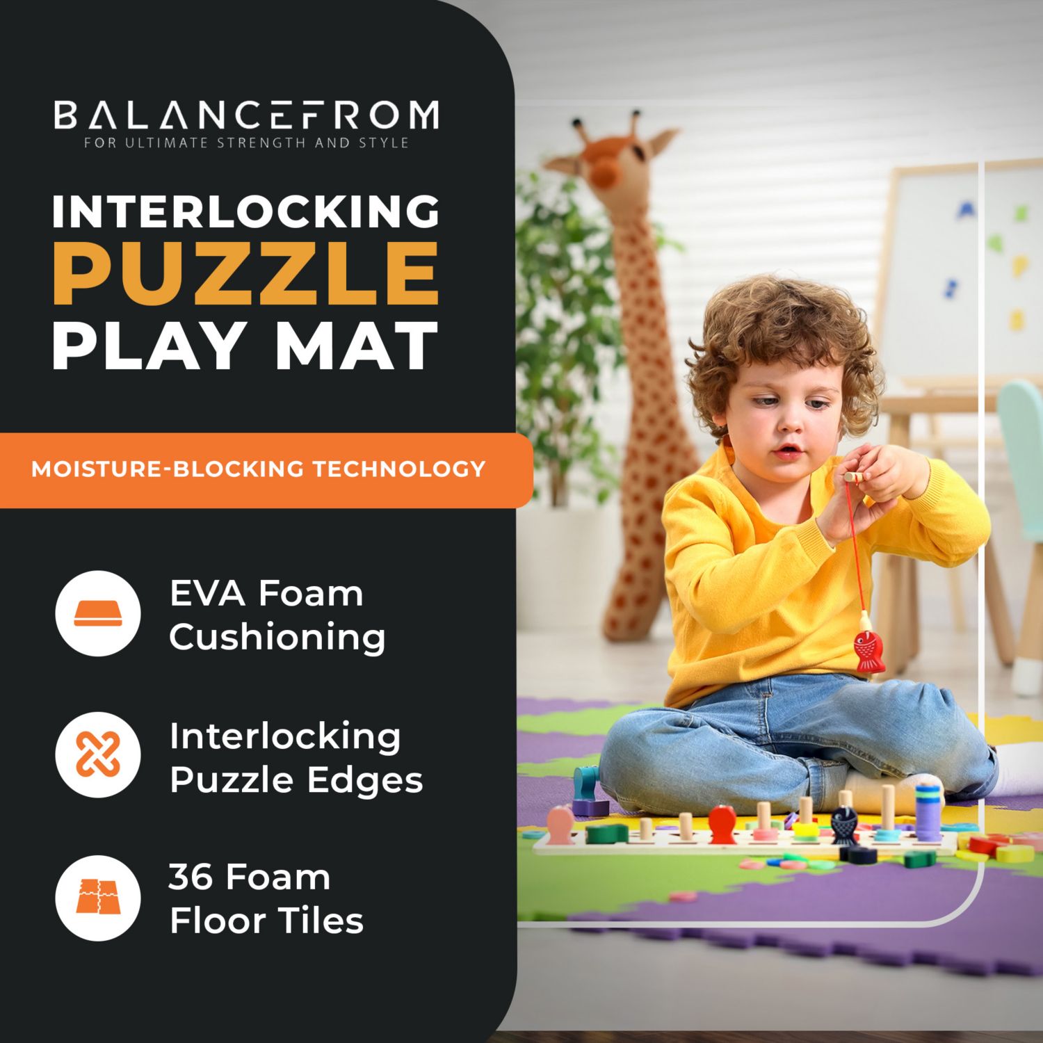 Thick Interlocking Puzzle Foam Exercise Play Mats