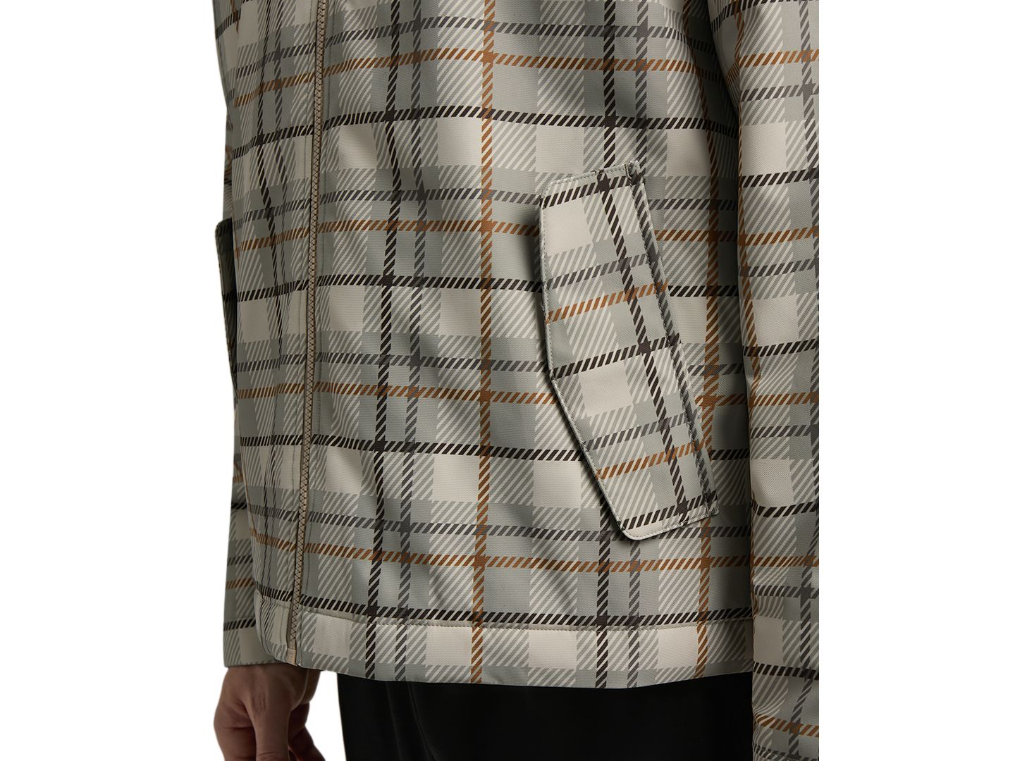 Мужская куртка Hunter Zipper-Front Plaid Print, цвет: Rockridge — фото 5