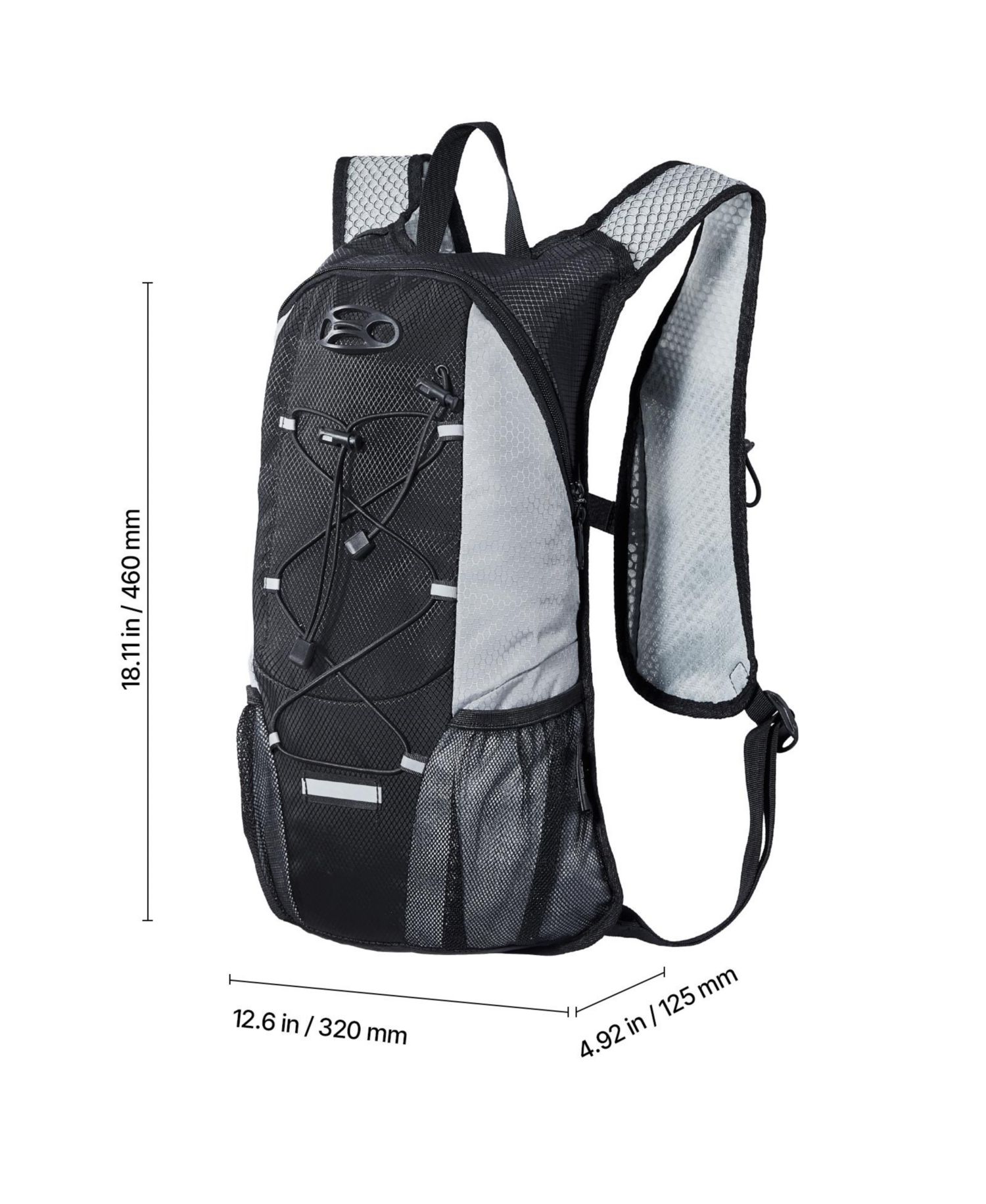 Hydration Backpack with 2L TPU Water Bladder, Lightweight 8L Hiking Daypack for Running and Cycling