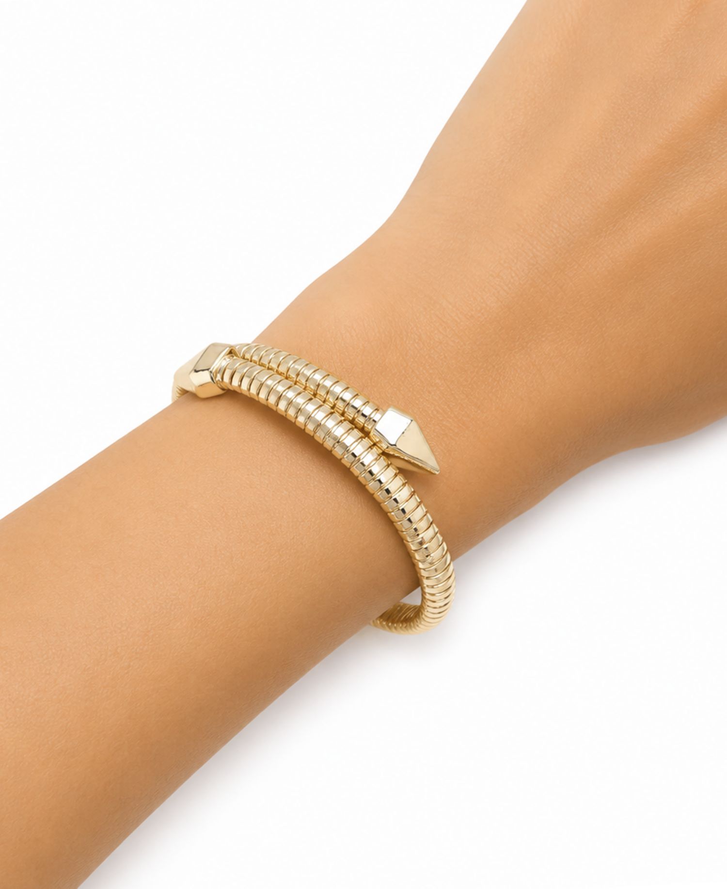 Cubic Zirconia Flexible Stretch Bypass Bracelet