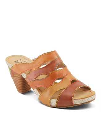 Women's Pita Strappy Sandal Leather with Upper