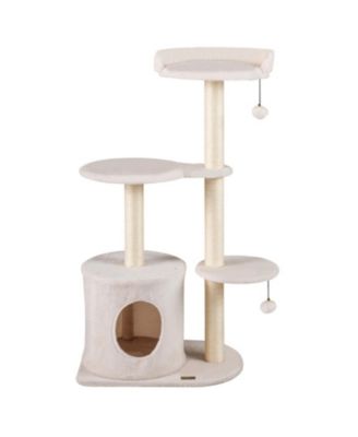 43 Inch Cat Tree with Cozy Top Perch Condo and Sisal Scratching Posts