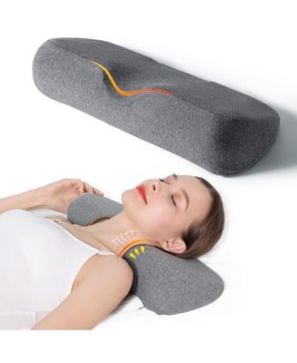 2 in 1 Memory Foam Neck Pillow Support Shoulder Relaxer Cervical Spine Alignment