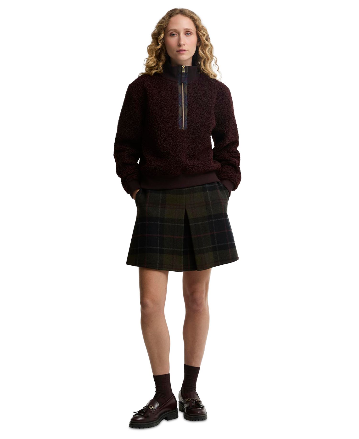 Women's Fawne Funnel Neck Quarter-Zip Fleece Sweatshirt
