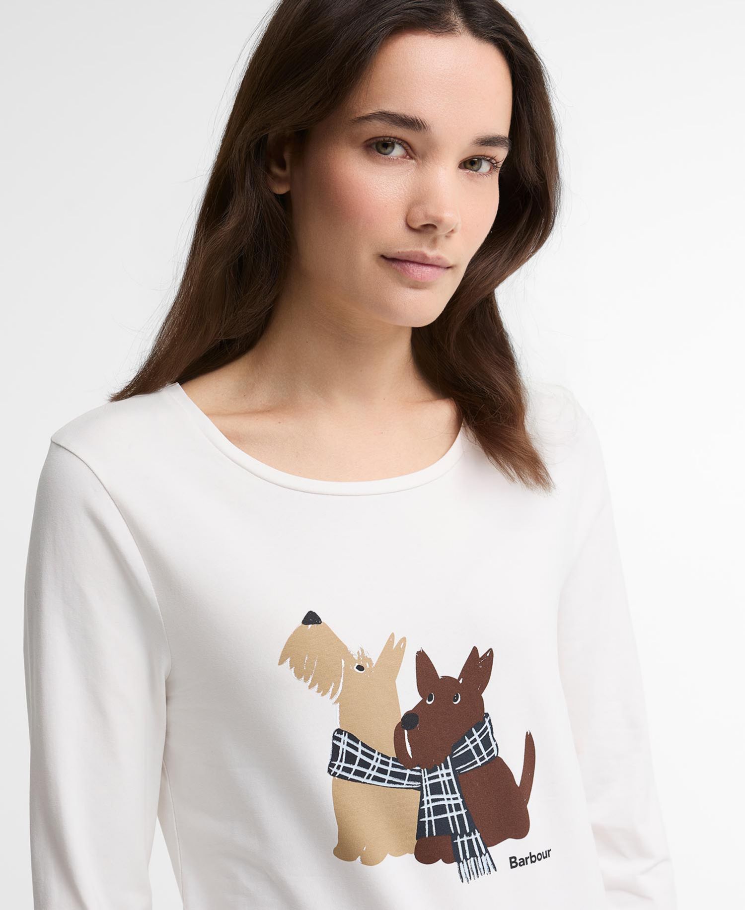 Women's Lossie Dog Duo Graphic Long-Sleeve T-Shirt
