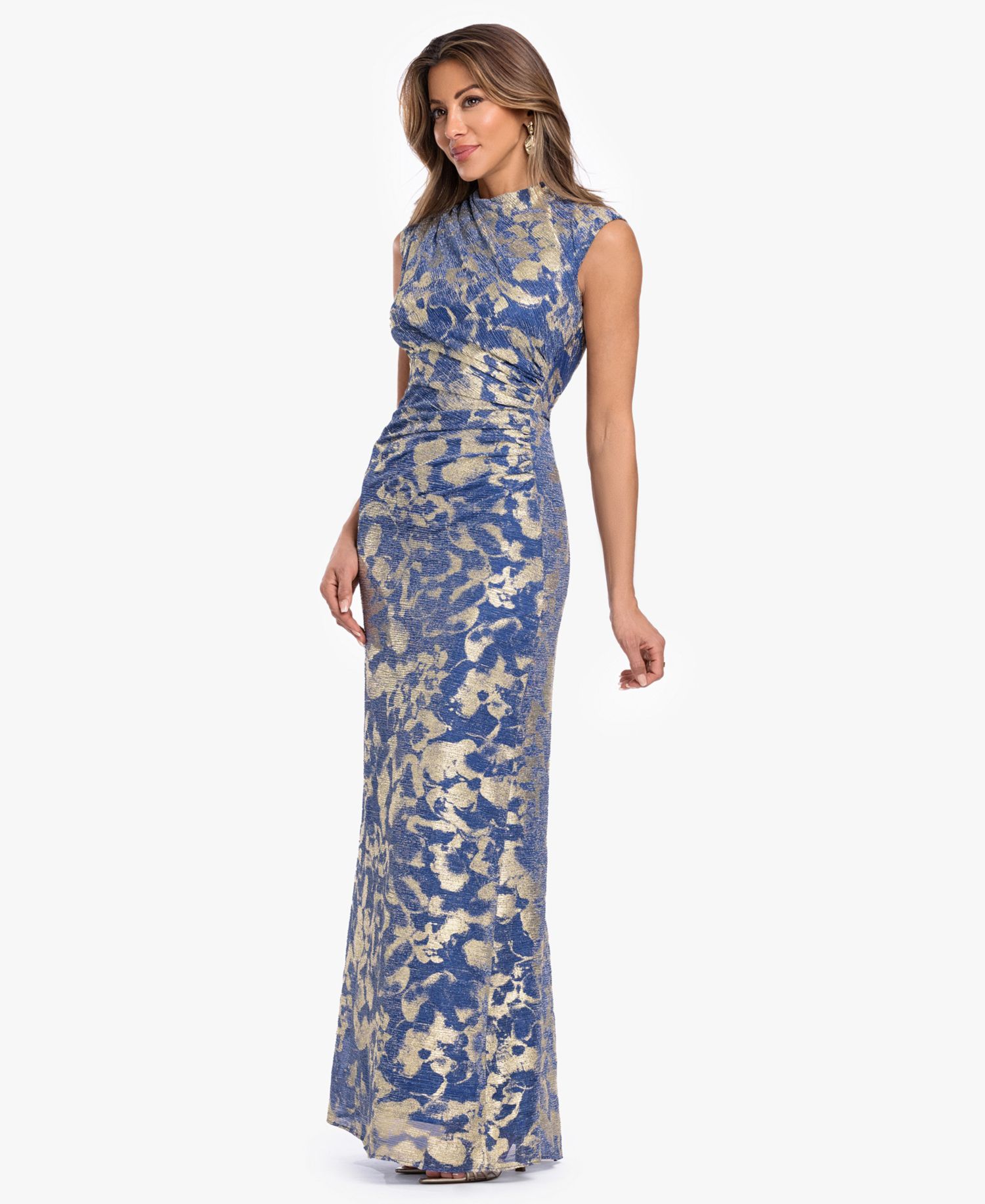 Petite Crinkle Detail Gown
