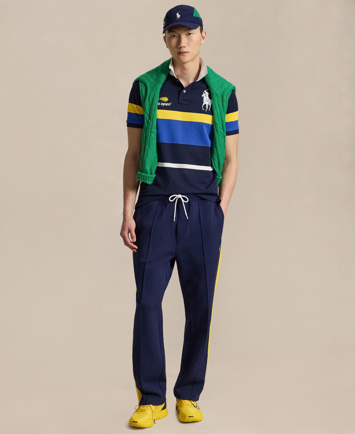 Polo Ralph Lauren Men's Us Open Ball Crew Stripe Shirt
