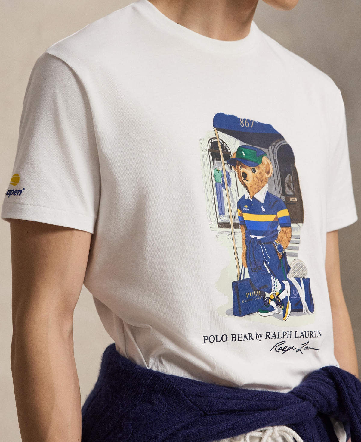 Polo Ralph Lauren Men's Us Open Classic-Fit Bear T-Shirt