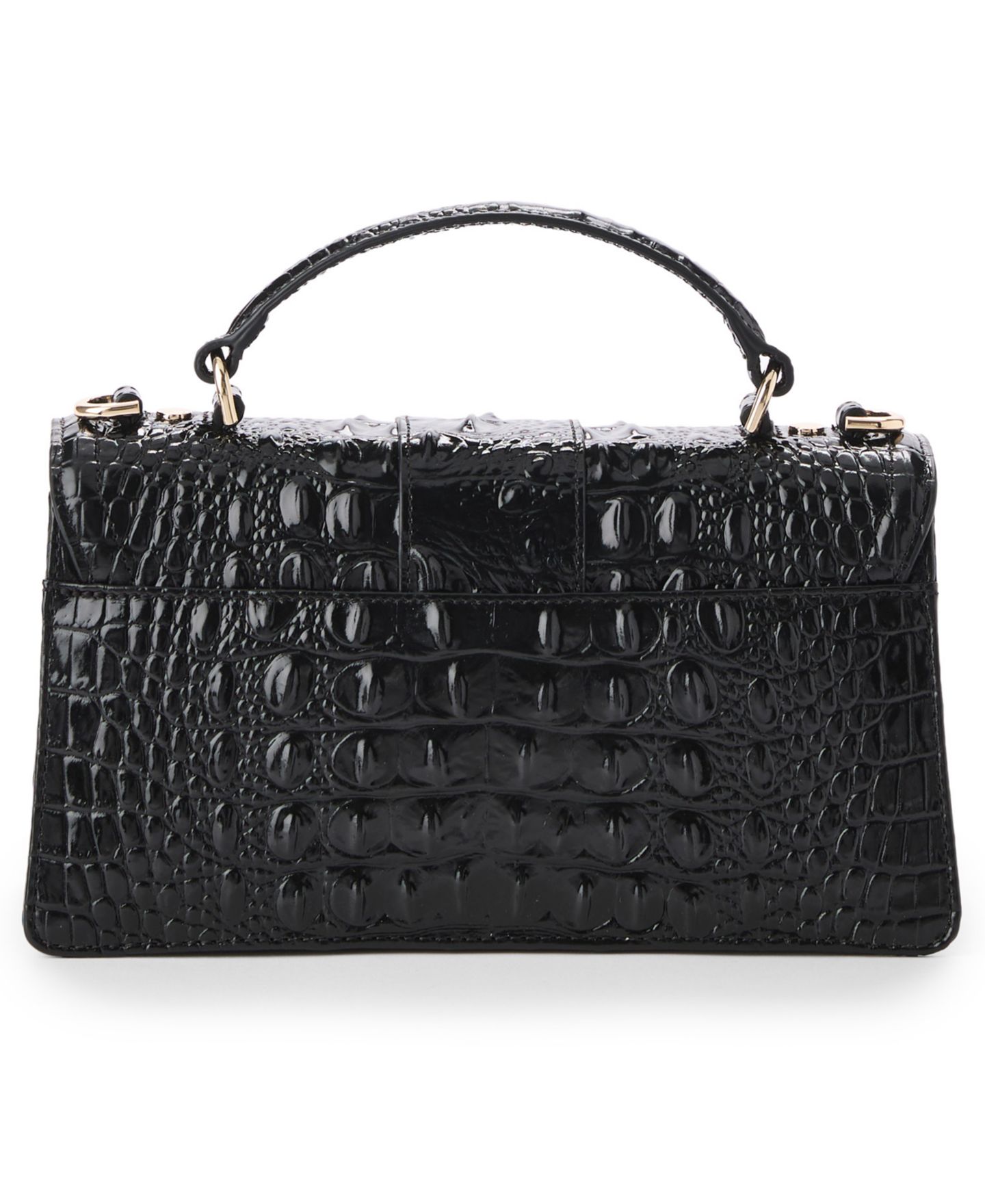 Женская сумка Brahmin Genie Melbourne Leather Small Crossbody, цвет: Чёрный — фото 2