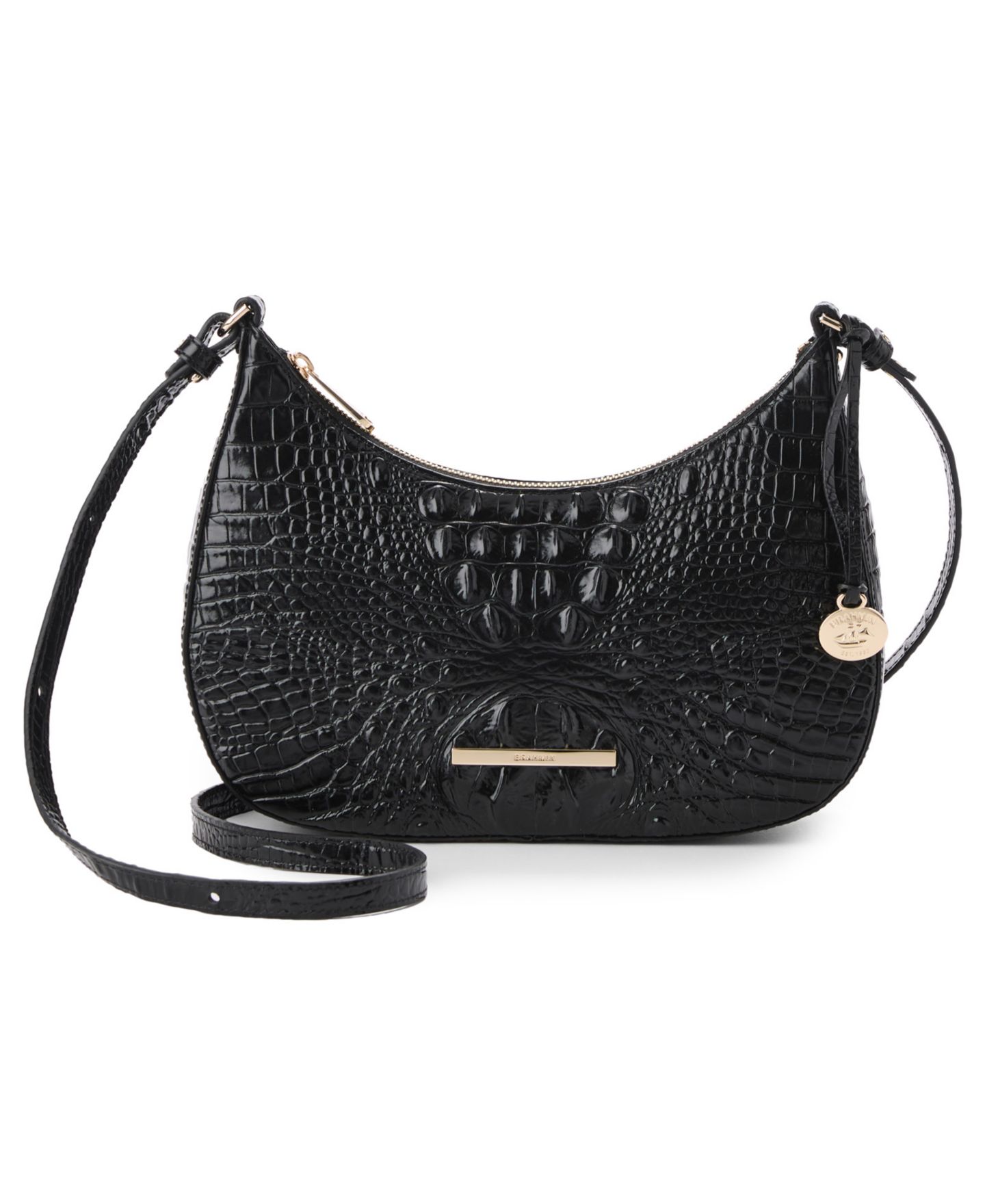 Женская сумка Brahmin Small Stephie Melbourne Small Leather Crossbody, цвет: Чёрный — фото 1