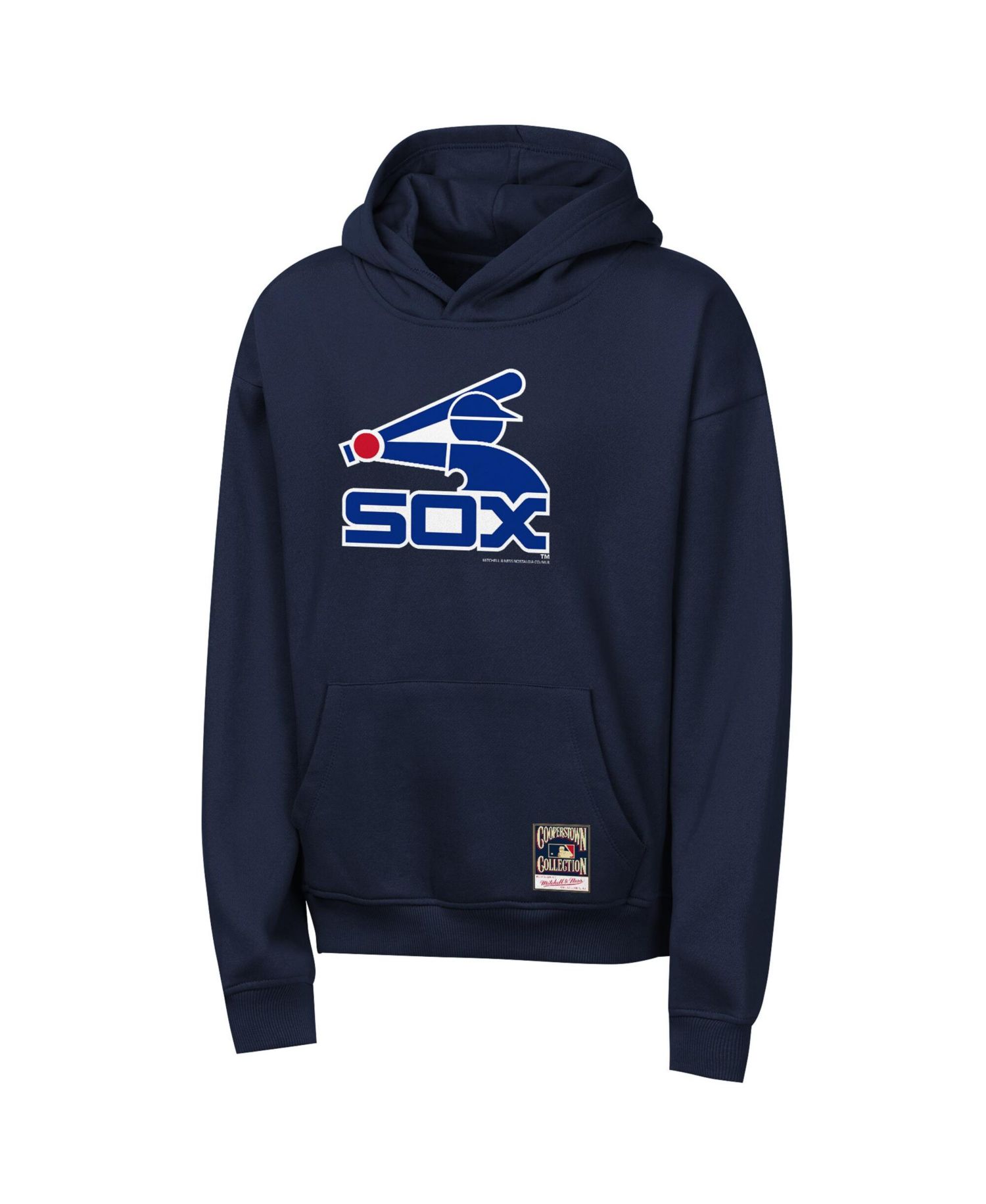 Big Boys and Girls Navy Chicago White Sox Retro Logo Hoodie