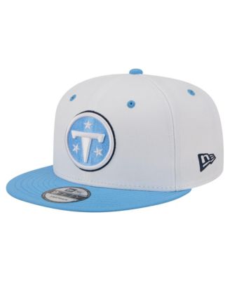 Men's White/Light Blue Tennessee Titans 9FIFTY Snapback Hat