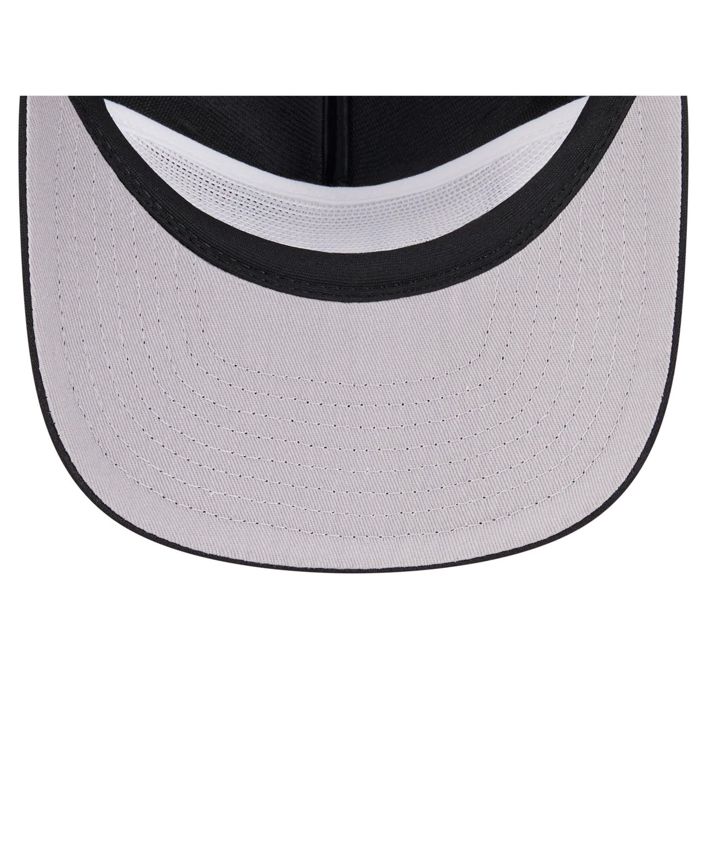 Мужская кепка New Era Black Chicago Bulls Team Logo Foam Front 19TWENTY A-Frame Trucker Adjustable Hat — фото 2