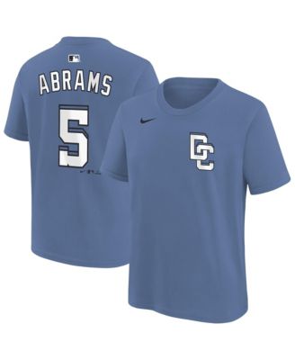 Big Boys and Girls CJ Abrams Blue Washington Nationals City Connect Name & Number T-Shirt