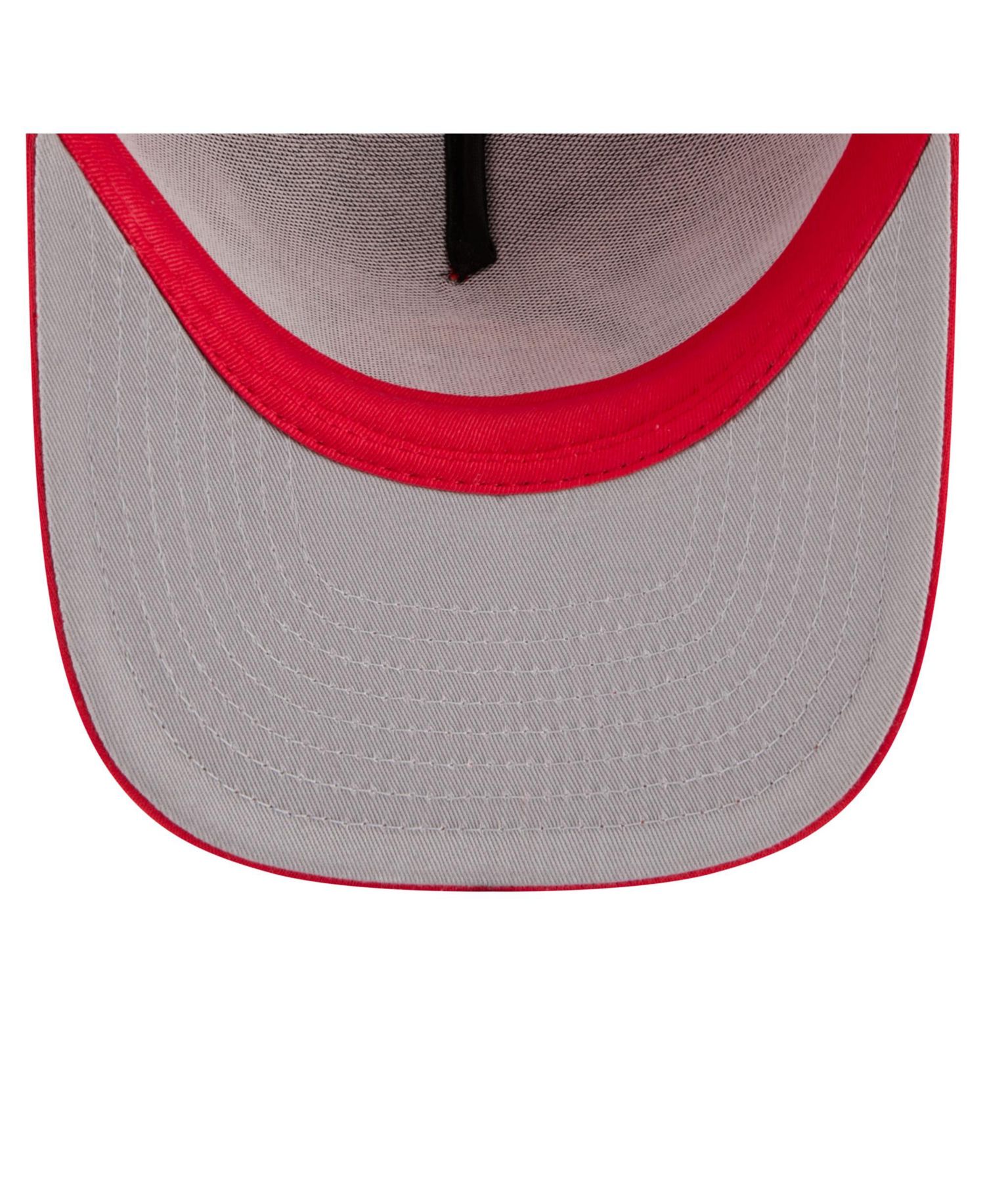 Men's and Women's Red Indiana Fever Worn Foam Front 9FIFTY A-Frame Trucker Rope Snapback Hat