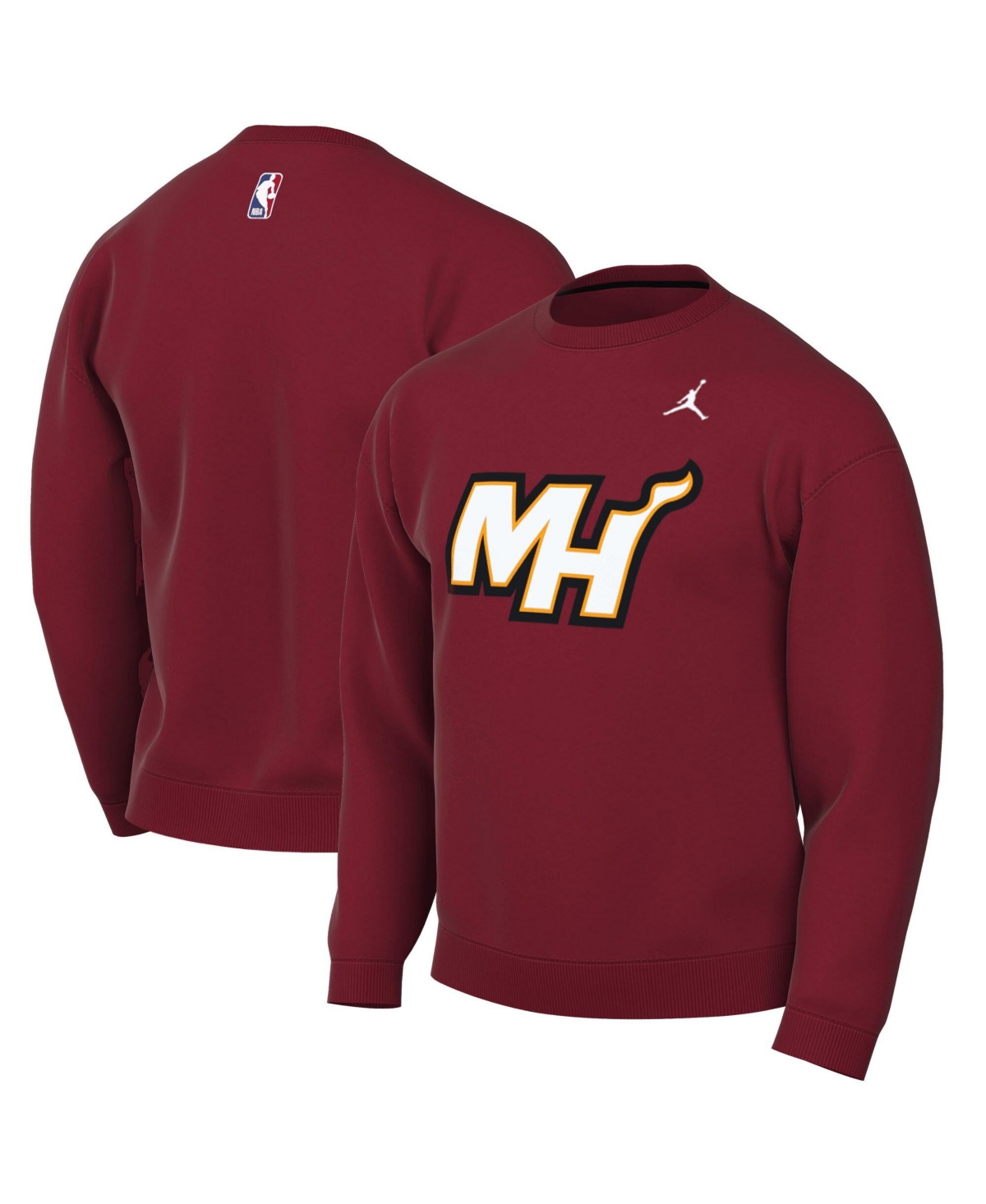 Jordan Men's Red Miami Heat Statement Edition Sweatshirt