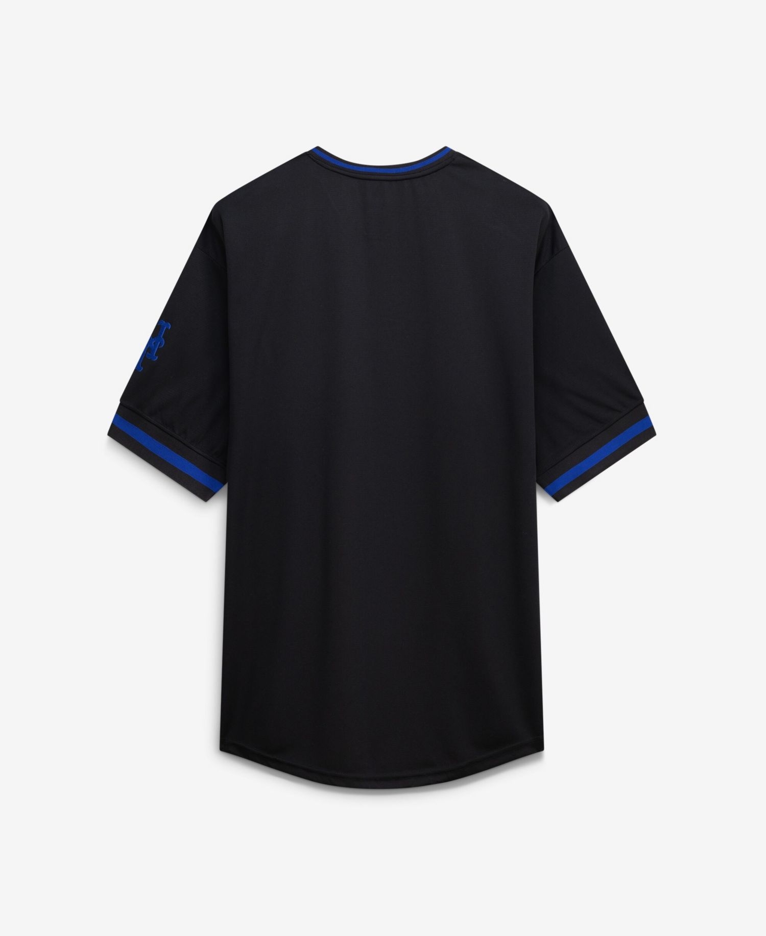 Men's Black New York Mets Big & Tall Pop Texture V-Neck T-Shirt