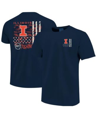 Men's Navy Illinois Fighting Illini Comfort Colors OHT Camo Overlay T-Shirt