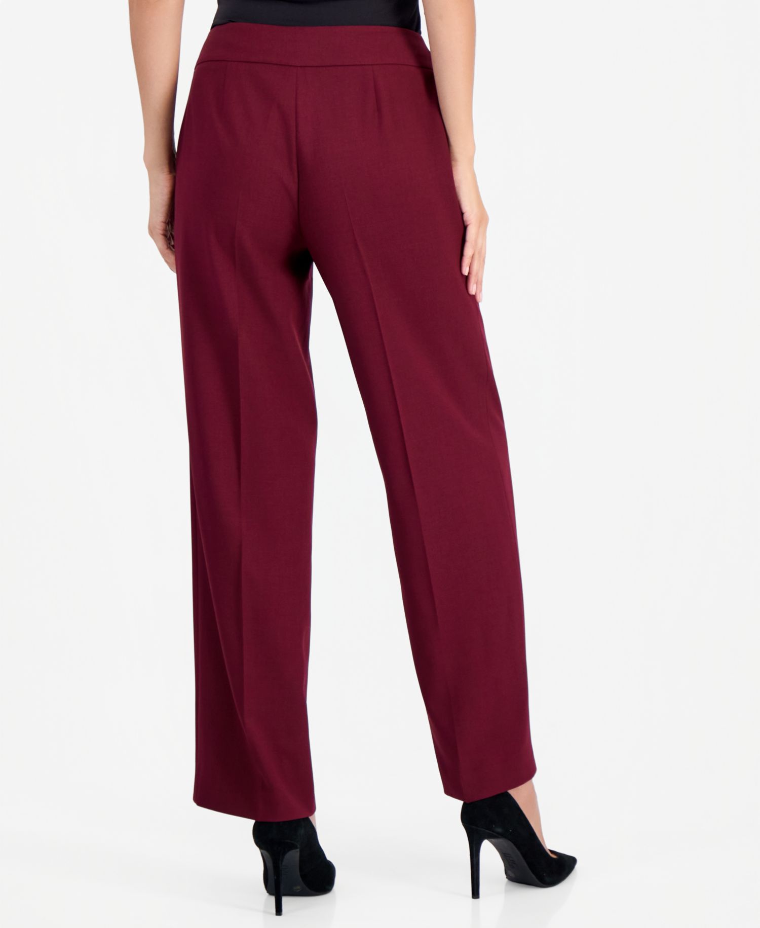 Women's Stretch Wide Leg 2-Piece Pant Suit