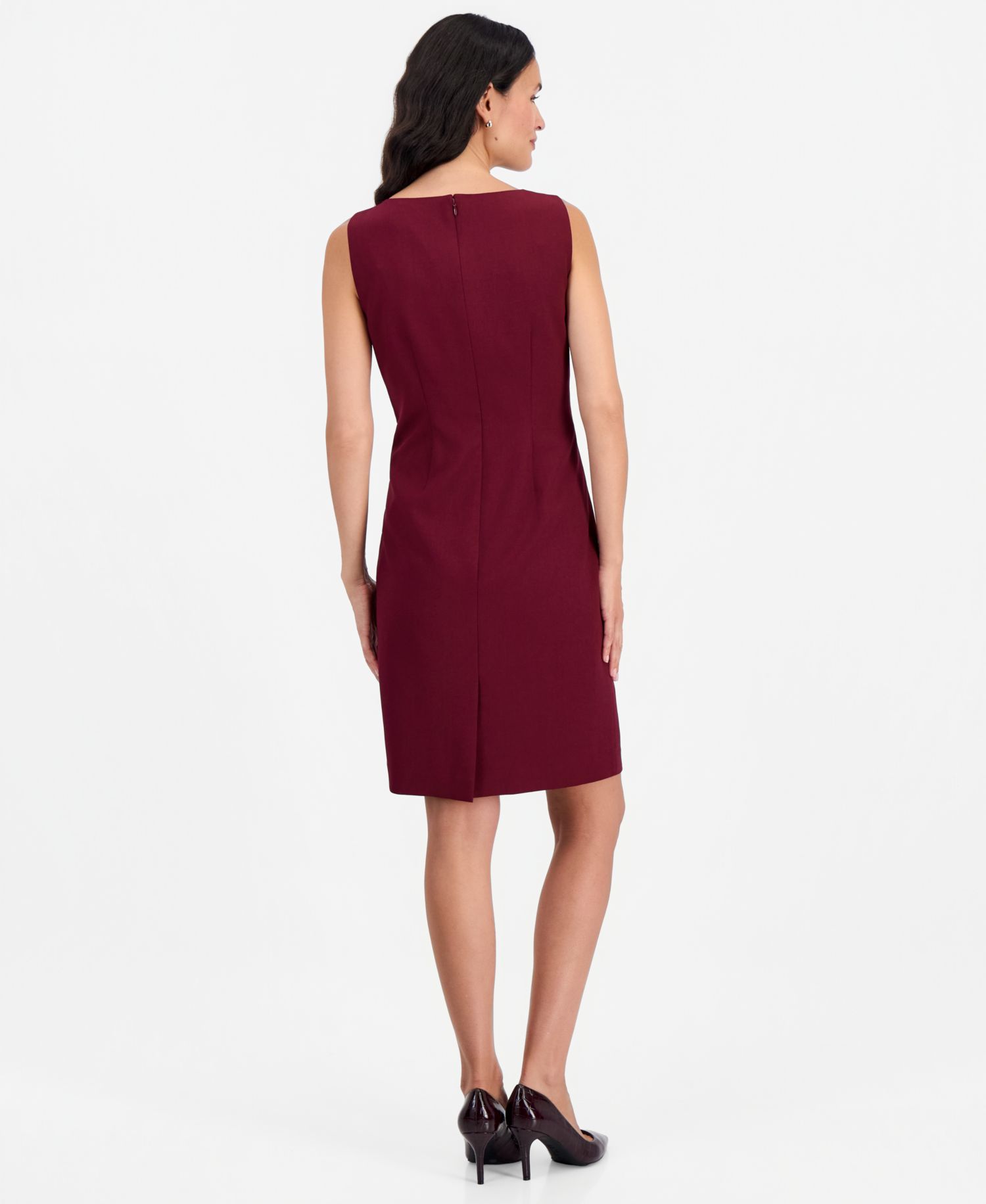 Women's Peak-Lapel Sheath Topper & Dress, 2-Piece Set