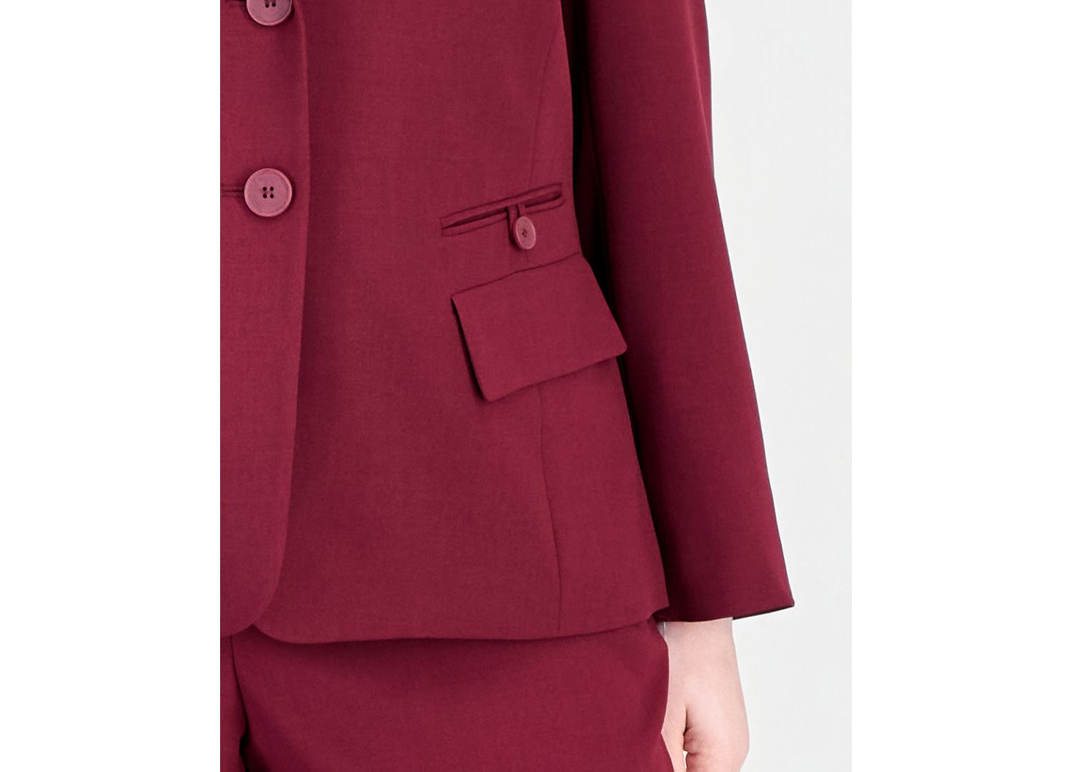 Plus Size Classic-Fit Wide-Leg Mid-Rise Pant Suit