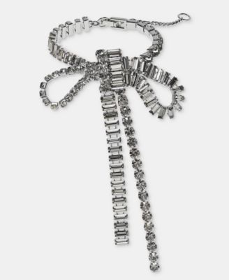 Crystal Statement Bow Flex Bracelet