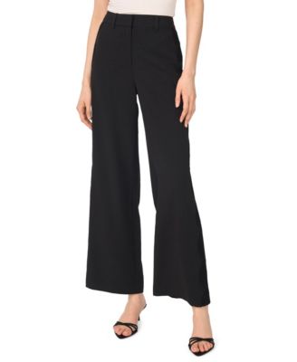Women's Scallop-Edge Wide-Leg Trouser