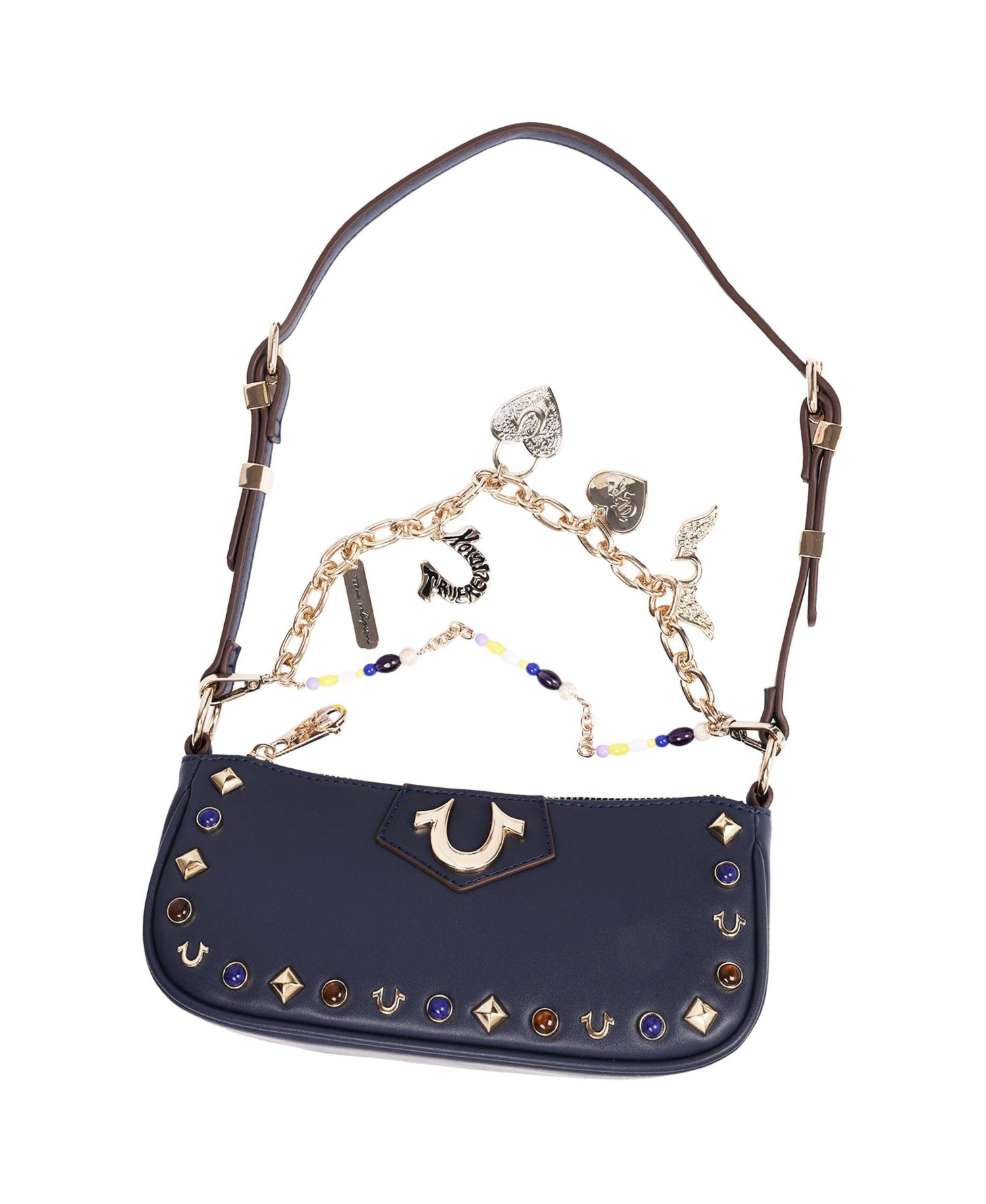 Chain and Studs Shoulder Bag
