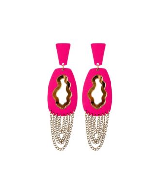 Nivea Chain Dangle Chain Statement Earrings