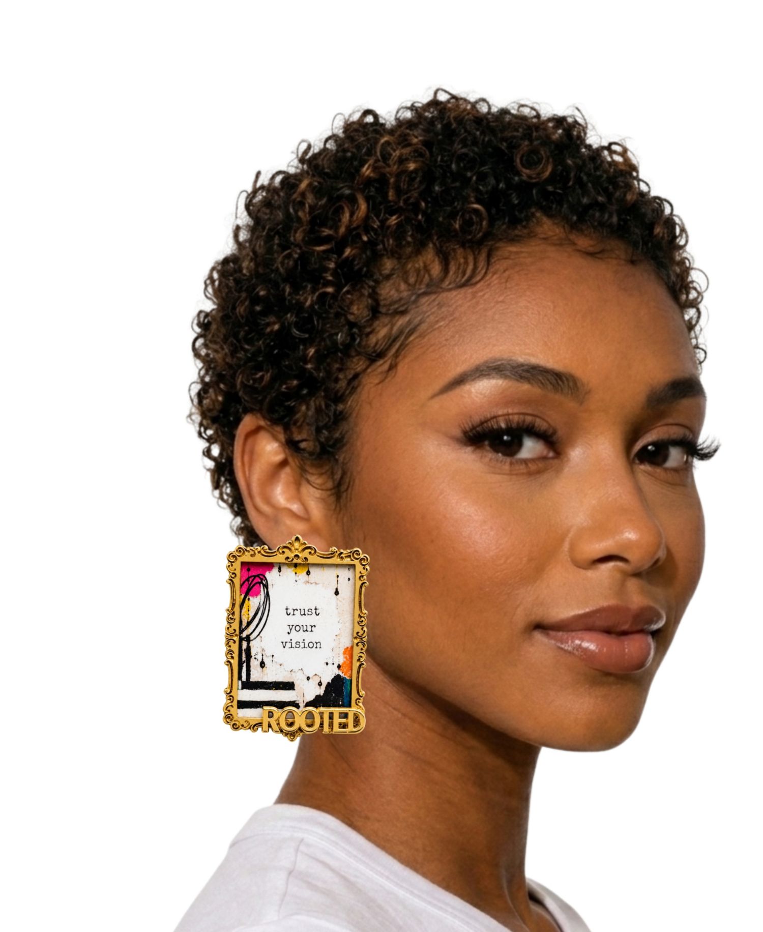 Art Stud Statement Earrings