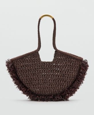 Women's Natural-Fiber Shoulder Bag