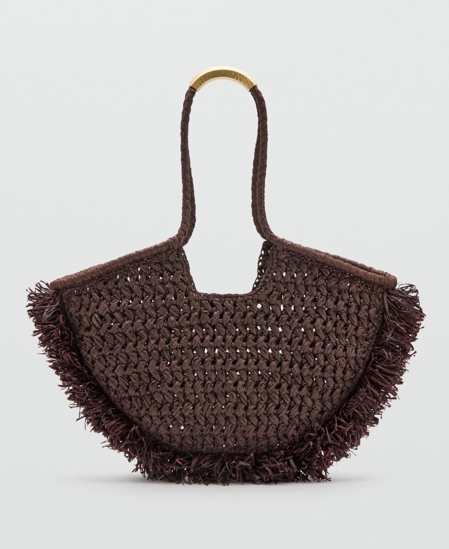 Women's Natural-Fiber Shoulder Bag