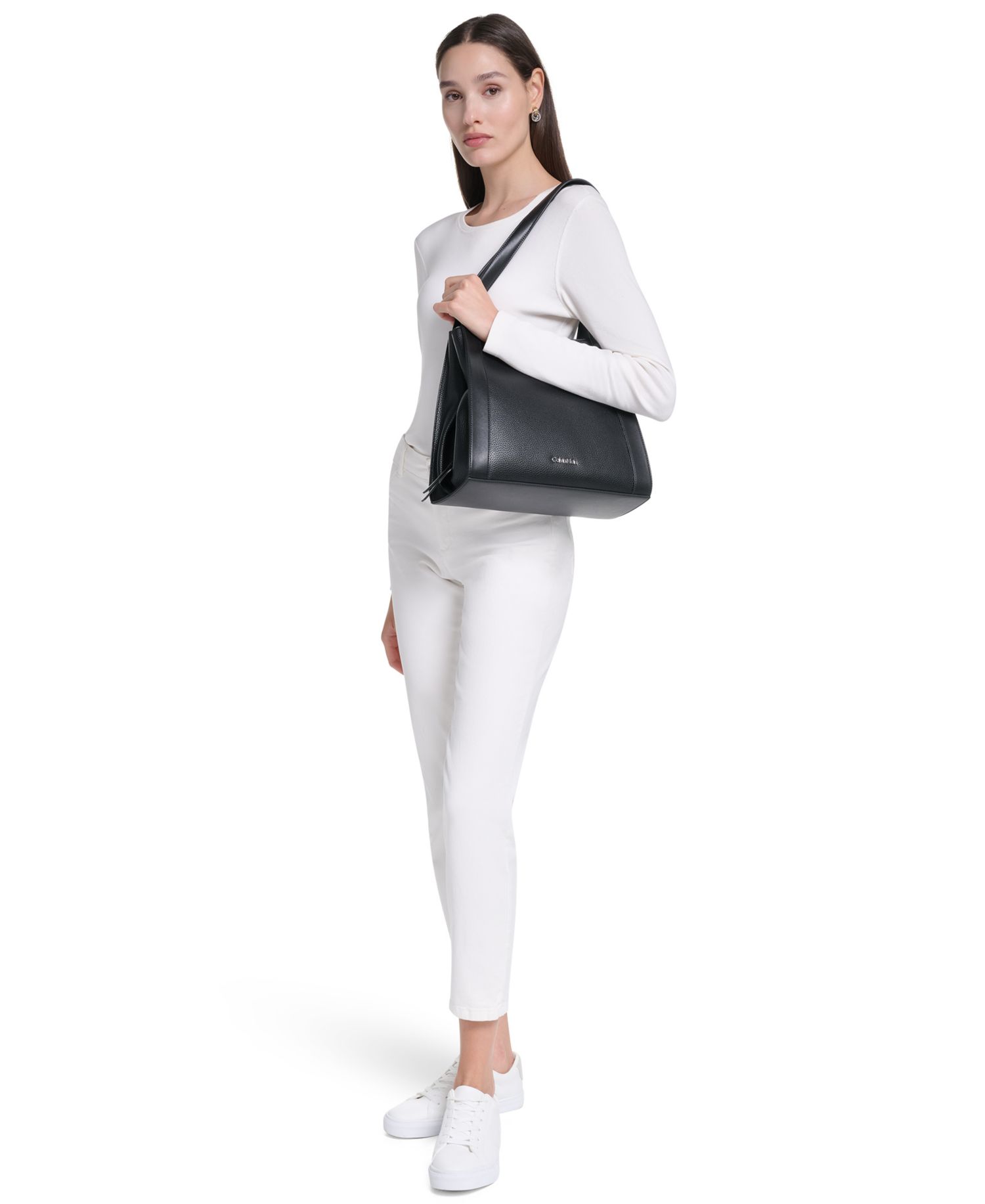 Masie Magnetic Snap Medium Tote Handbag