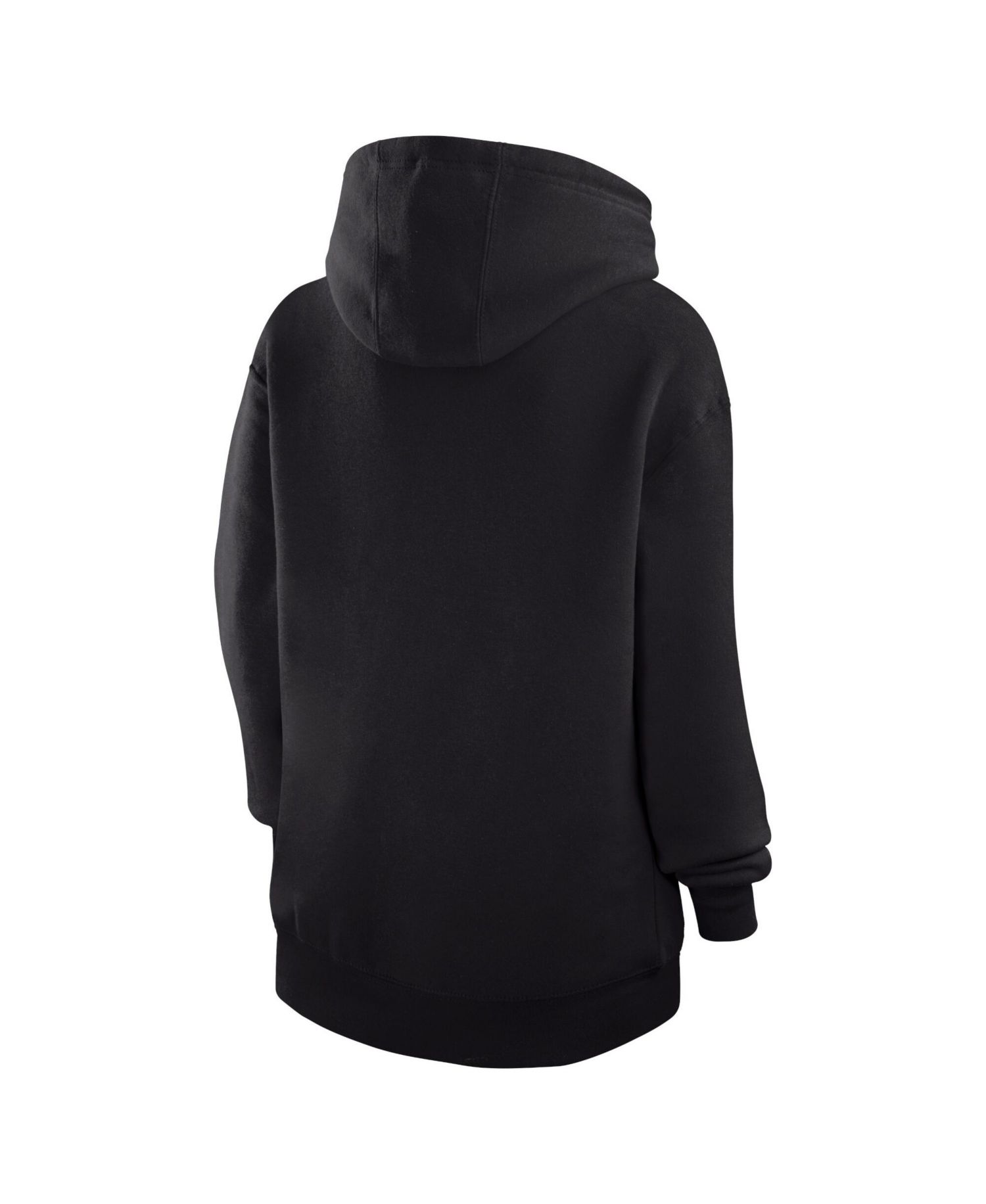 Women's Black Green Bay Packers Heart Graphic Fleece Pullover Hoodie