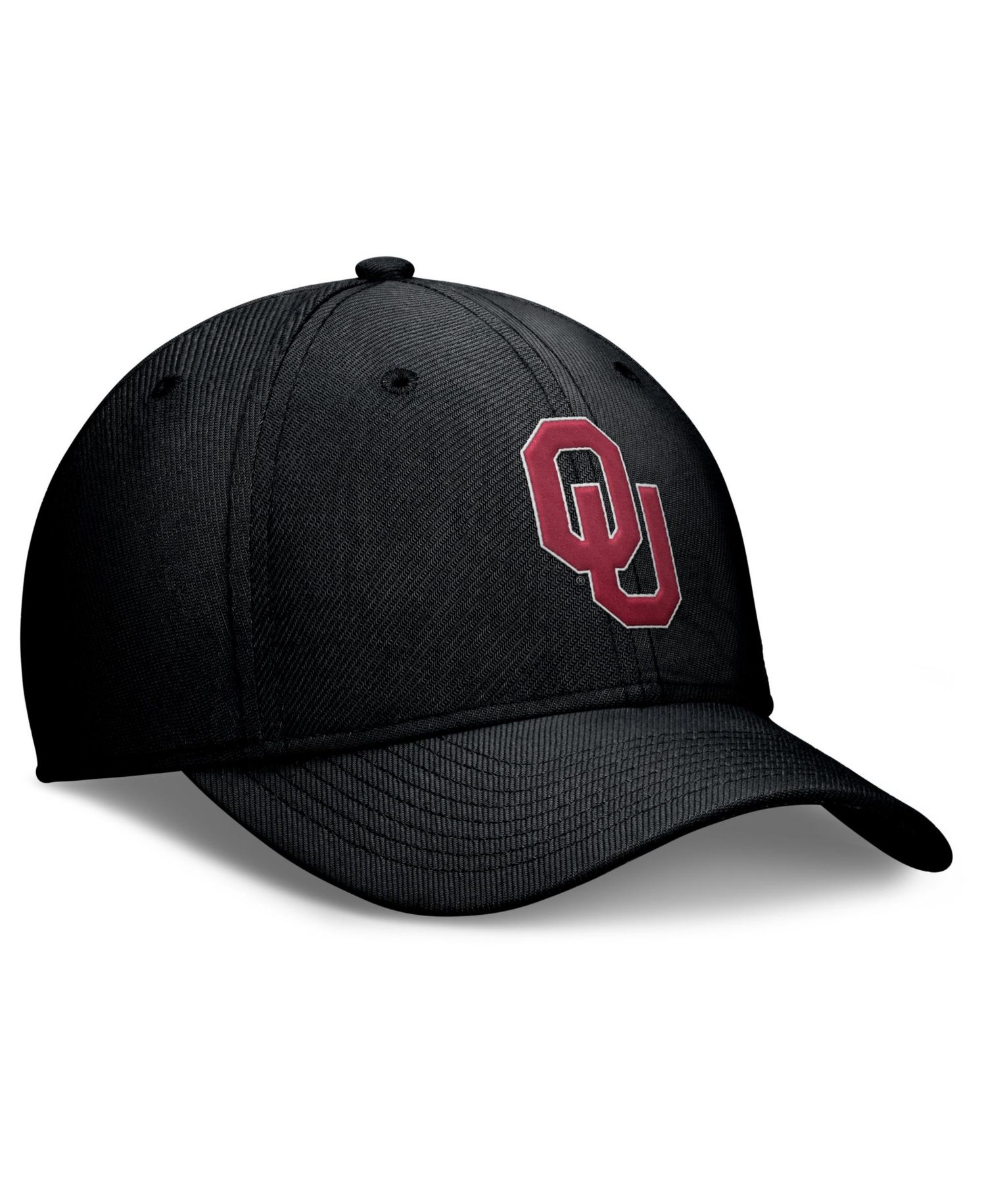 Men's Black Oklahoma Sooners Rise Swoosh Dri-FIT Flex Hat