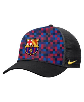 Men's Black Barcelona Rise Rope Trucker A-Frame Adjustable Hat