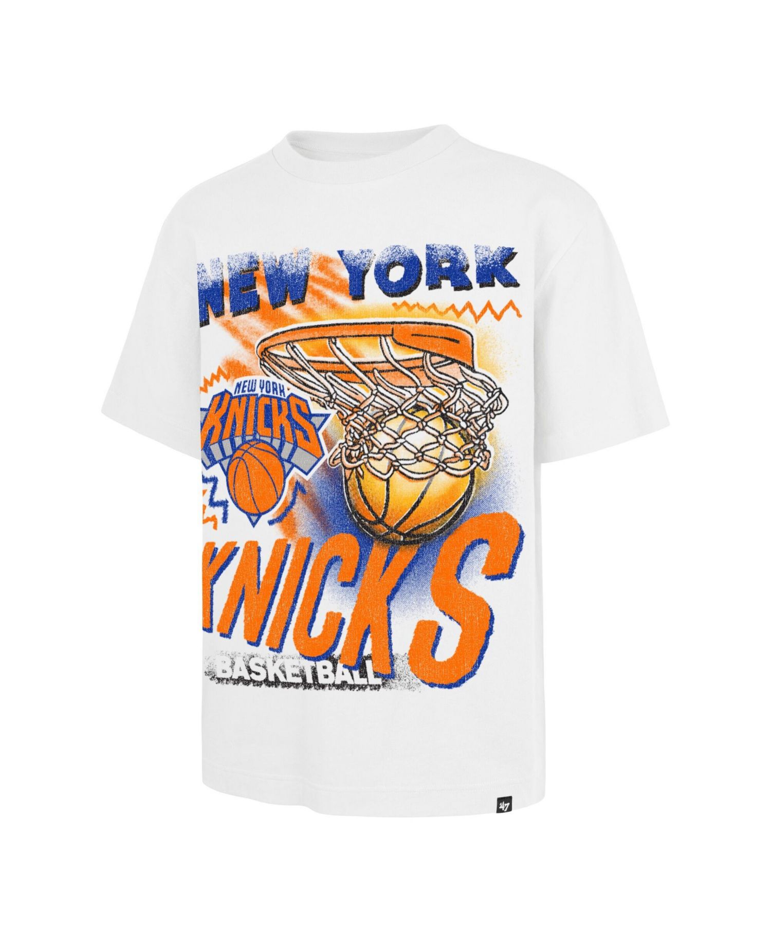 Men's White New York Knicks Jimbo Foundation T-Shirt