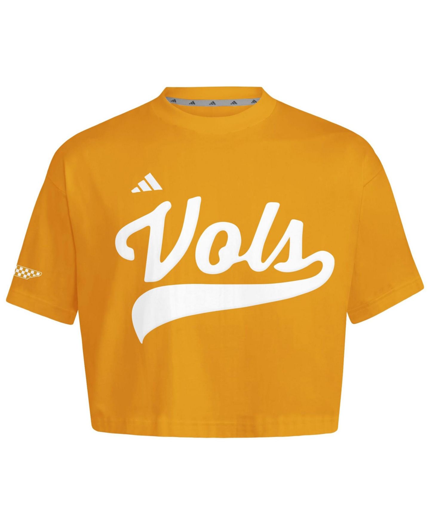 Женское джерси adidas Women's Tennessee Orange Tennessee Volunteers Cropped Baseball Fashion Jersey — фото 1