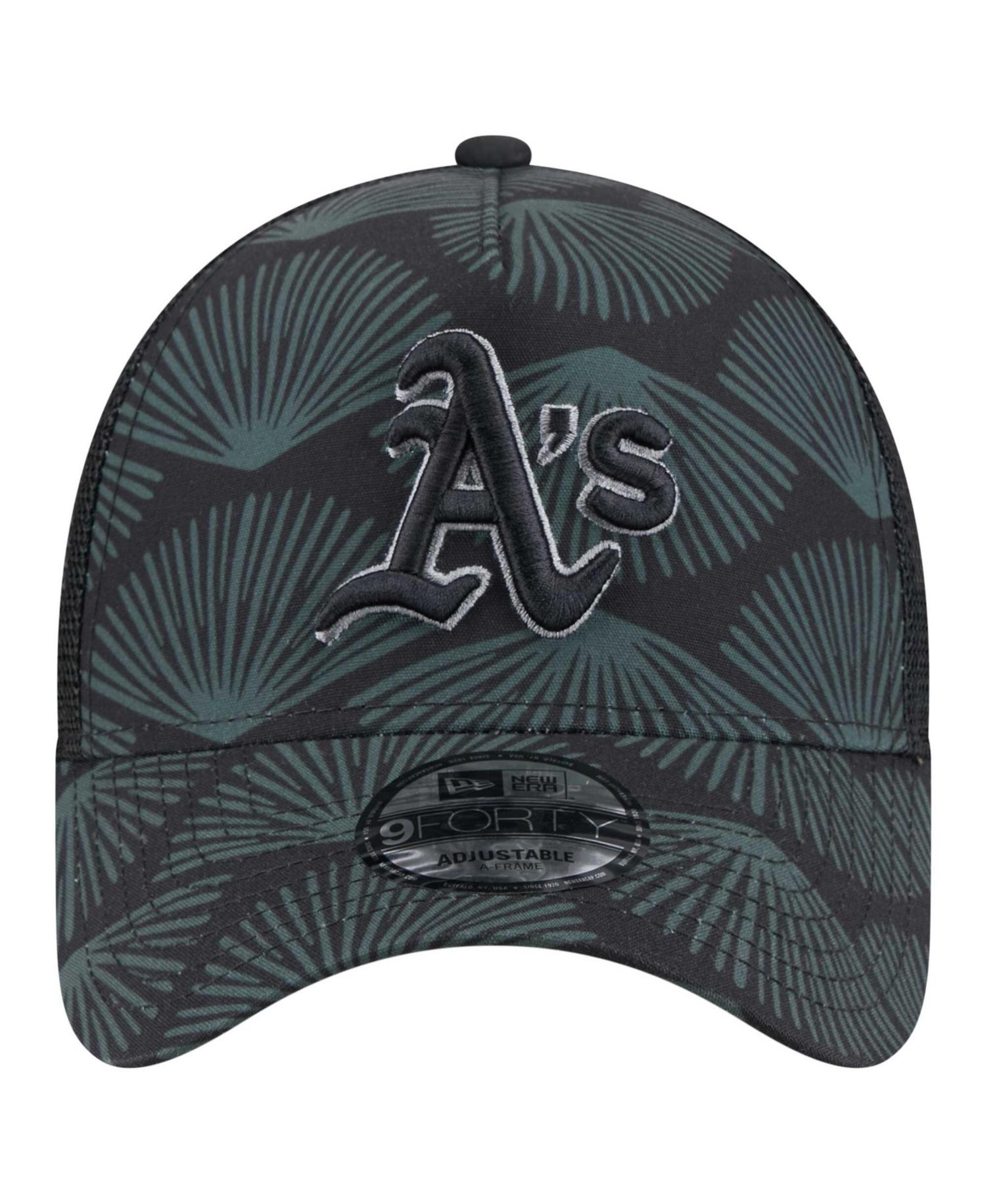 Men's Black Athletics 9FORTY A-Frame Trucker Adjustable Hat