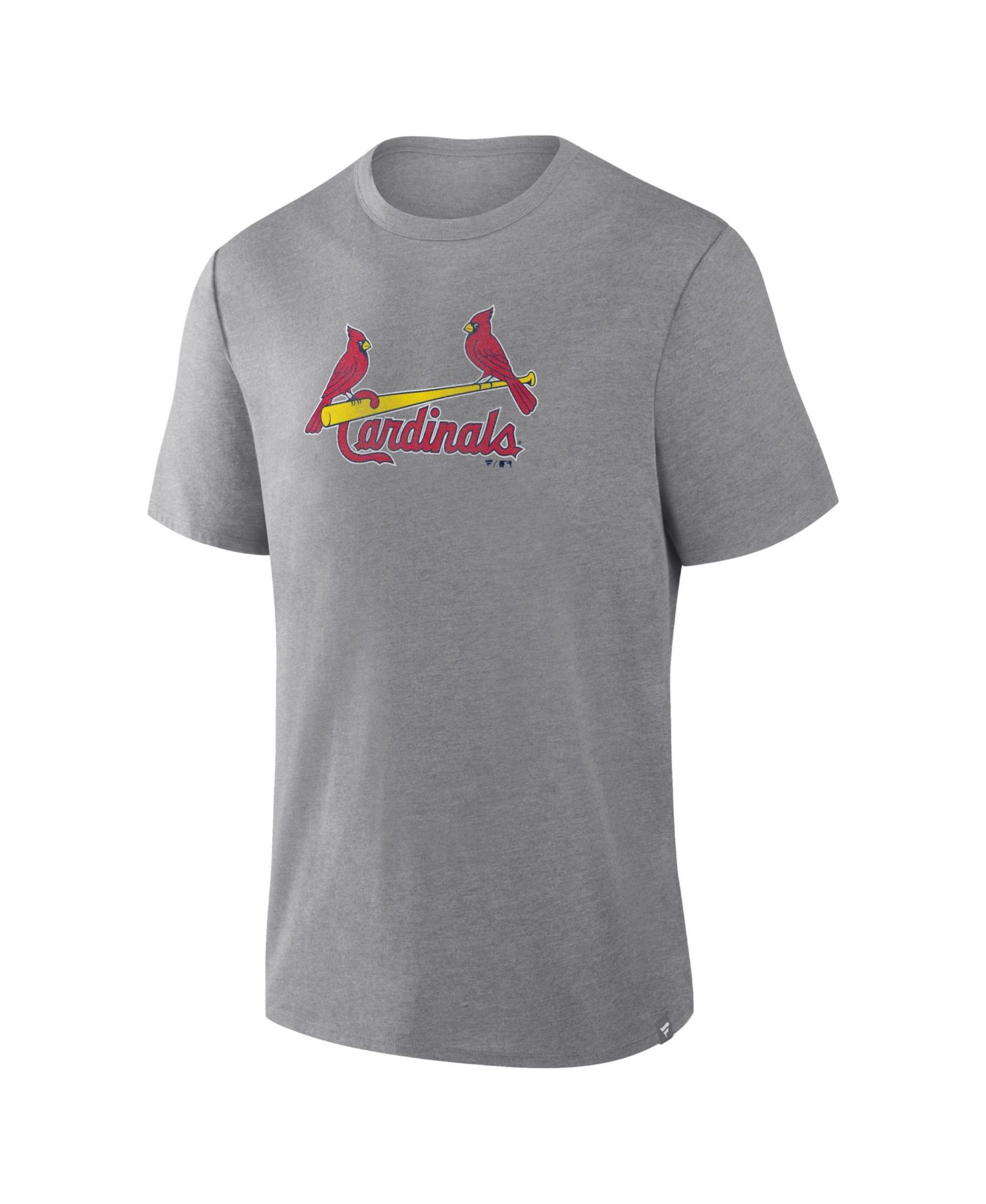 Men's Heather Gray St. Louis Cardinals Play Tribute Tri-Blend T-Shirt